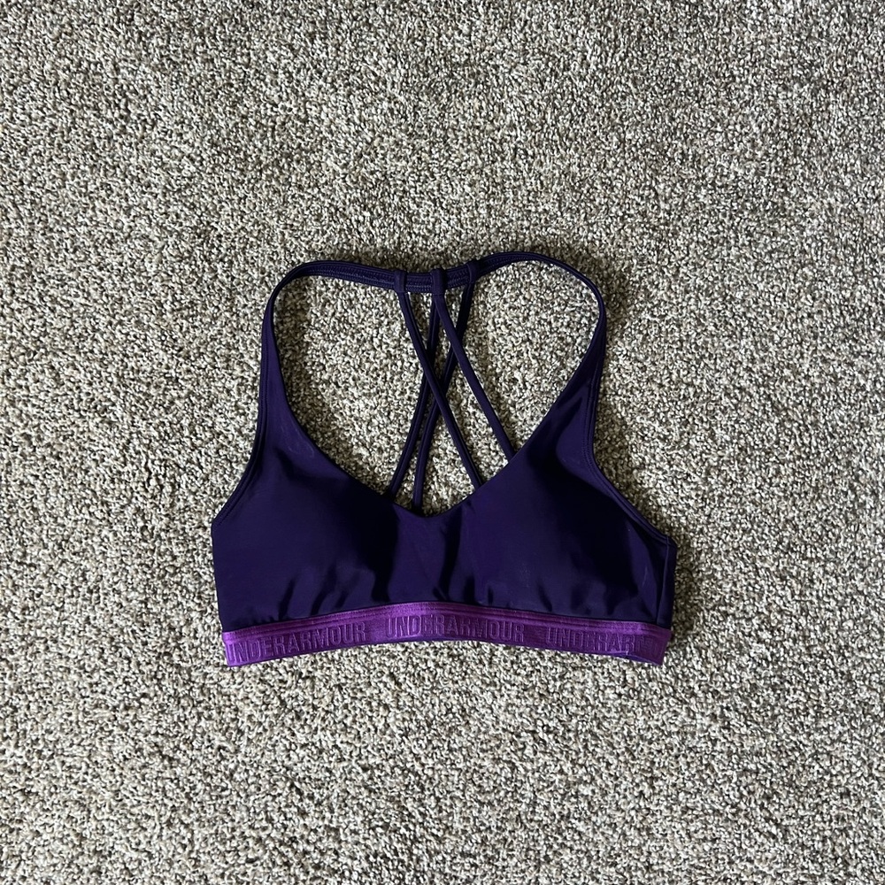 Under Armour Women's Dark Purple Sports Bra